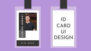 For designing card, you have to select template category. Id Card Ui Design Using Html And Css Youtube