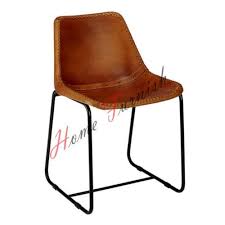 Industrial Style Dining Chair Leather Brown Leather Chair Metal Dining Chairs Metal Dining Chairs Brown Leather Chairs Industrial Style Dining Chairs