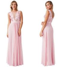 Fantastic lime green lungo chiffon vestito da sera del partito elegante vestido de festa longo economici madre della sposa abito 2015. Cerimonia Vestito Lungo Elegante Rosa In Chiffon Con Paillettes Goddiva Lorcastyle