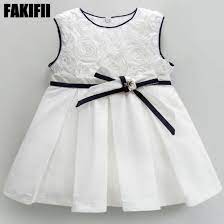 China Oem Odm Manufactring Woven Garment Summer Baby White Birthday Dress Girl Cotton Wear China Children Wears And Infant Wear Price