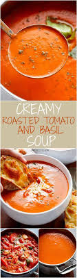 Creamy Roasted Tomato Basil Soup No Cream Cafe Delites Roasted Tomato Basil Soup Food Soup Recipes