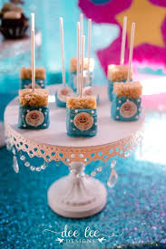 Birthday Decorated Rice Krispie Treats Baby Shark Birthday Party Kara S Party Ideas Shark Birthday Cakes Shark Birthday Party Shark Birthday