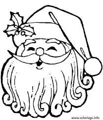 Dans cette rubrique retrouvez une grande sélection de coloriages de pere noel. Coloriage Visage Pere Noel Dessin Pere Noel A Imprimer