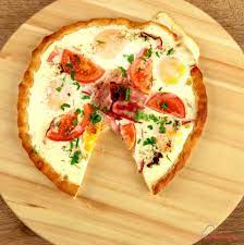 Mozzarella And Bacon Pizza Recipe In 2020 Bacon Pizza Recipes Pizza Recipes