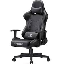 Vitesse Computer Gaming Chair Racing Style High Back Pc Chair Ergonomic Office Desk Chair Swivel E Sports Leather C Gaming Chair Ergonomic Office Leather Chair