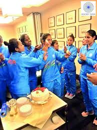 Sagarika is a national level hockey player in real life. The Real Chak De Girls