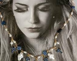 Iconic ,charms Necklace,baroque Pearls,real Stones Necklace,cross  Necklace,glamour Necklace