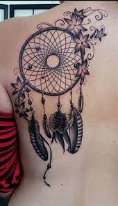 Grey ink birds and dreamcatcher tattoo design. 60 Dreamcatcher Tattoo Designs 2017