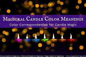 Everyone loves the beautiful flicker that a candle casts in a room, setting the tone for dinner, romance, healing, and meditation. What Do Candle Colors Mean In Wicca Wiccan Gathering