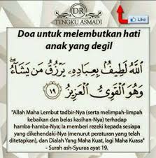 Doa Lembut Hati Anak Kutipan Pelajaran Hidup Kekuatan Doa Kutipan Agama