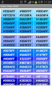 Color Chart Rgb 1 01 Apk Download Android Productivity Apps