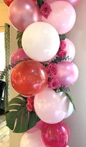Birthday Flowers And Balloons Balloon Art Balloon Arch Pretty Floral Balloons Fresh Flowers Balloons First Birthda Girly Birthday Princess Balloon Flowers Floral Balloons Balloon Arch