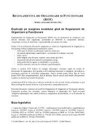 Demo Regulament Organizare Functionare