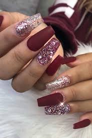 We have the widest catalog on nails in any shapes, designs or sizes as well as the products to wear them. 43 Pretty Holiday Nails To Get You Into The Christmas Spirit Page 4 Of 4 Stayglam Burgundy Acrylic Nails Maroon Nails Coffin Nails Designs
