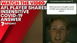AFL player shares insensitive COVID-19 answer