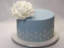 Small Lace Piping Wedding Cake Small Wedding Cakes Cake Lace Simple Wedding Cake