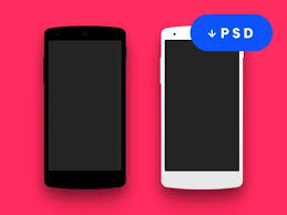 Flat Android Nexus Phone Mockup Free Download Psd Phone Mockup Android Mockup Mockup Free Download