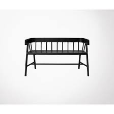 Banc Design Teck Massif Jardo Hk Living Noir Hk Living La Redoute En 2020 Banc Design Banc Teck Bois De Teck