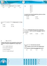 Carpanlar Ve Katlar Testi Matematik Altinci Sinif Temel Matematik