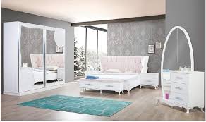 غرفة نوم مودرن كامله سرير دولاب 2 كومودينو سراحه ديكور ابداع Decor Epda3