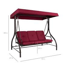 Breathe new life into your gazebo with this replacement canopy! Best Choice Products 3 Seat Converting Outdoor Patio Canopy Swing Hammock Brown Walmart Com Walmart Com
