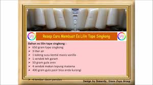 Jun 09, 2021 · resep cake tape singkong. Resep Cara Membuat Es Lilin Tape Singkong Youtube