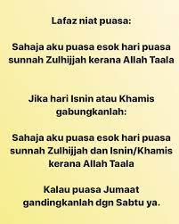 Hukum puasa dzulhijjah adalah sunnah. Kumpulan Doa Doa Puasa Sunat 1 Zulhijjah