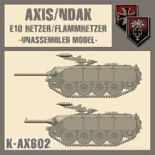 Thus a gun of similar size would most likely be used on the e10. E10 Hetzer Flammhetzer Kit Warfactory