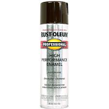 Rust Oleum Professional Gloss Dark Brown Spray Paint Net Wt 15 Oz In The Spray Paint Department At Lowes Com