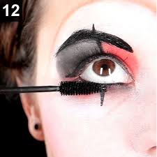 Clown Make Up Harlekina Gesicht Schminken Karneval Schminken Schminken Gesicht Schminken