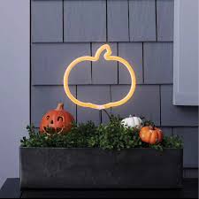 Create an eerie mist coming from the cauldron with some dry ice and a battery powered light inside of the pot. Target Orange Pumpkin Neon Rope Led Battery Operated Halloween Path Light Prepare For A Scare Target S 2020 Halloween Decorations Have Arrived For The Season Popsugar Home Photo 12