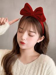 Red bow discount headband