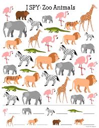 Zoo Theme I Spy Printable Zoo Preschool Preschool Zoo Theme Zoo Activities Preschool