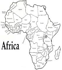 Vector outline of political world map. Well Known Facts World Record Mammal Edition Africa Map African Countries Map African Map