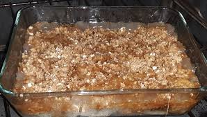 Easy Apple Crisp With Pie Filling Recipe In 2020 Apple Crumble Recipe Easy Apple Crisp Easy Filling Recipes