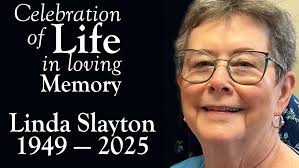 Delaney Street Baptist Church expresses deep sympathy, prayers and  condolences to family and friends of our beloved church family member,  Linda Slayton, who passed away Monday, June 2, 2025. Please join us
