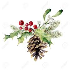 Stock Photo Cartes Aquarelle De Noel Aquarelle Noel Dessin Noel