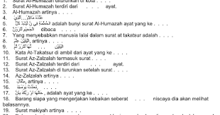 Check spelling or type a new query. Soal Uas Pas Qur An Hadits Kls 3 Mi Semester 1 File Guru Now