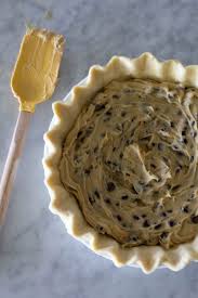 Then stir in the melted butter, followed by the chocolate chips and then the pecans. Original Toll House Pie A Bountiful Kitchen