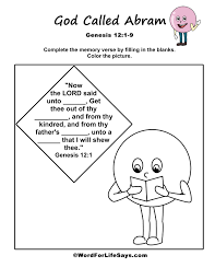 View, download and print god calls abram bible activity sheets pdf template or form online. Children S Bible Activities For Abram S Call Word For Life Says