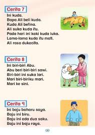 Pembelajaran membaca permulaan dengan strategi dia tampan wmv. Teks Belajar Membaca Kelas 1 Sd