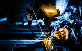 Welder Man Working On Metal Metal Welding Welding Welders