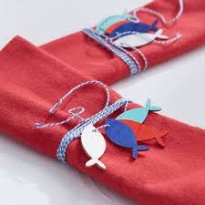 Rond De Serviettes Idees Deco Zodio Rond De Serviette Serviettes Bapteme Theme Marin