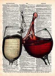 Wein Kunst Wein Spritzen Kunst Wein Geschenk Fur Etsy Wine Art Pouring Wine Dictionary Art Print