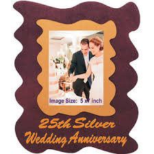 For each picture you upload you can apply photo frame free effects online with our extensive collection of free picture frames. Buy Gift For 25th Wedding Anniversary Unique Designer Wall Photo Frame With Slogan 25th Silver Wedding Anniversary Embossed On It By Aark India Online 1299 From Shopclues
