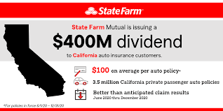 Get a life insurance quote in only a few minutes. State Farm Issuing 400 Million Dividend To California Auto Customers