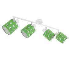 Leuchtmittel (12 v halogenstrahler), nie eingebaut, original verpackt, länge montiert über 2 meter. Decken Strahler Spot Leiste Beweglich Fussball Grun Weiss Leuchte Lampe Kinder Zimmer Globo 54009 4 Kaufen Bei Www Etc Shop De Gmbh Co Kg