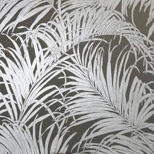 Arthouse Birds Of Paradise Vinyl Wallpaper Arthouse Kiss Foil Palm Leaf Bronze Black Wallpaper 903202 Tropical Wallpaper Bronze Wallpaper Tropical Wallpaper Silver Leaf Wallpaper