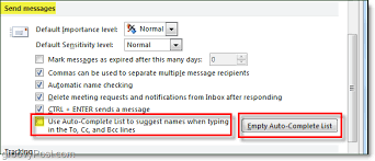Öffnen sie den windows explorer und fügen sie. How To Disable And Clear Auto Complete Cache In Outlook 2010