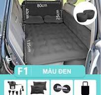 Nệm giường hơi cho xe ô tô, xe hơi 5, 7 chỗ cao cấp, tiện dụng có thành chắn an toàn cho trẻ nhỏ kèm theo bơm điện 12V